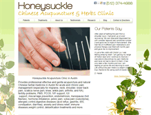 Tablet Screenshot of honeysuckleacupuncture.com